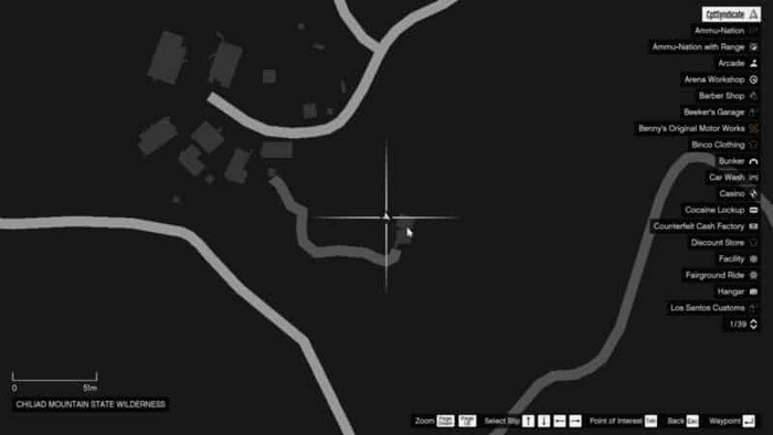 Emplacements brouilleurs 48 sur la carte gta 5 online