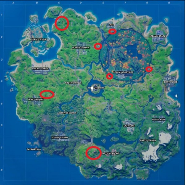Où traverser une faille dans Fortnite saison 4