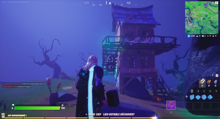 cabane sorciere fortnite : La cabane au sud-est des Ruines
