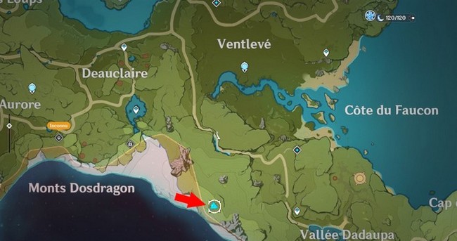 emplacement 2 Mage électro luciole dans Genshin Impact