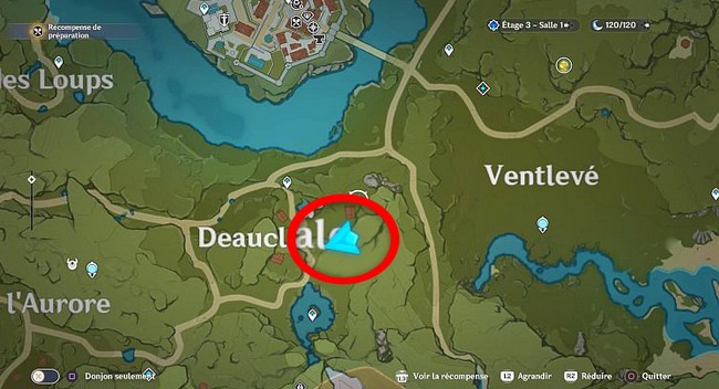 emplacement 2 carottes dans Genshin Impact