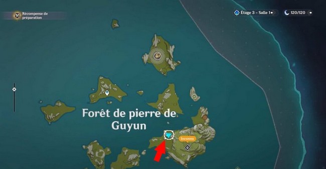 emplacement 4 Mage électro luciole dans Genshin Impact