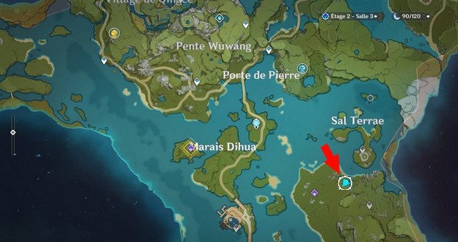 emplacement 5 Mage électro luciole dans Genshin Impact