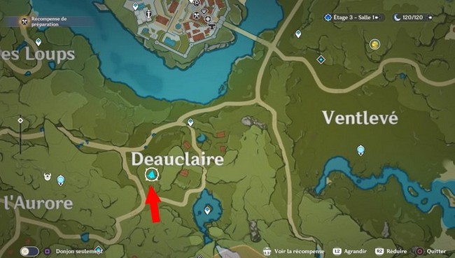 emplacement 6 Mage électro luciole dans Genshin Impact