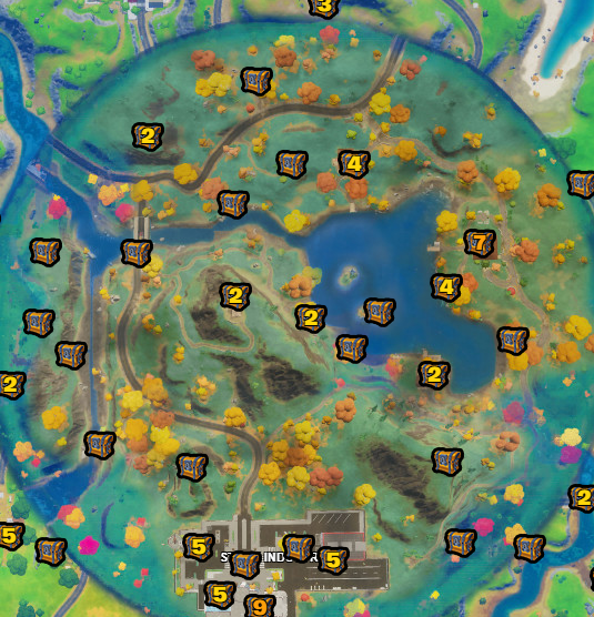 OÙ TROUVER LES COFFRES AU NORD DE NEW YORK DANS FORTNITE ?