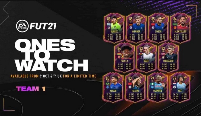 FIFA 21 la première équipe des joueurs à surveiller