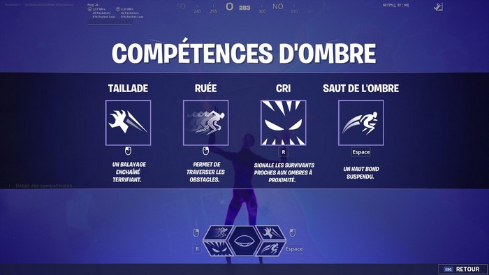 compétences d'ombre fortnite , défi cauchemars