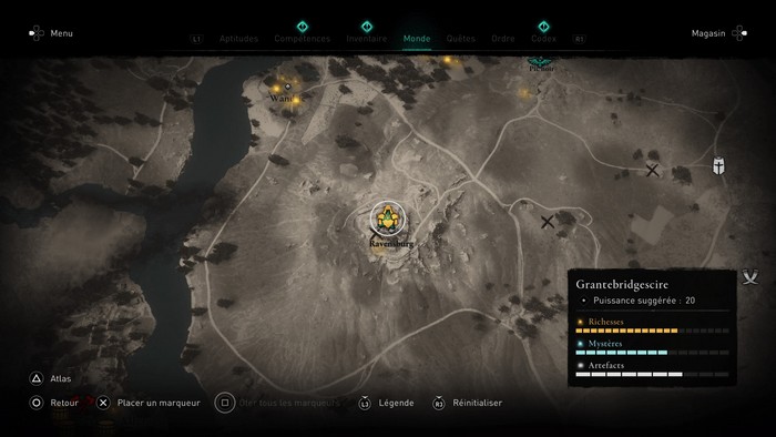 emplacement ARMURE DE CHASSEUR