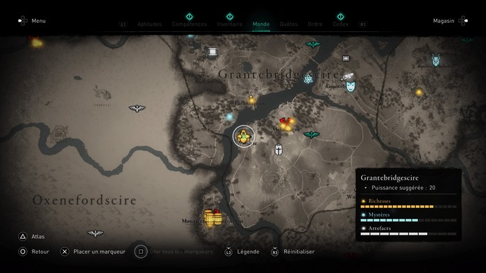 emplacement de ECU ALLONGÉ