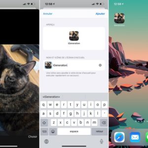Recadrez l'image puis touchez le bouton Ajouter, et voilà une superbe icône personnalisée.