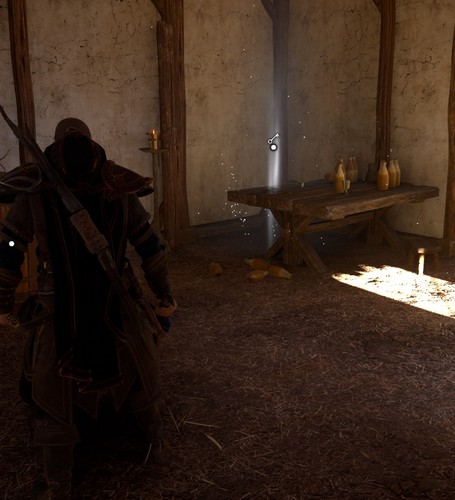 La deuxième clé se trouve dans un petit camp derrière la maison avec le coffre. La clé est sur une pile en bois servant de table