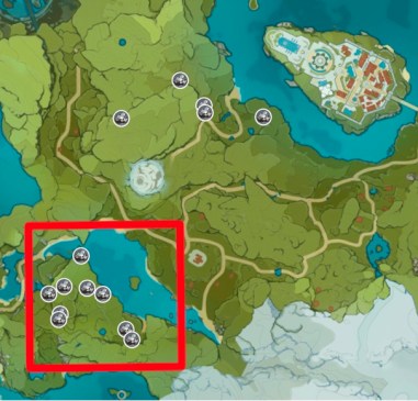 Au sud-ouest de Domaine de l'Aurore