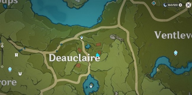 Emplacement de Li le fiable jour 2 dans le village à Deauclaire