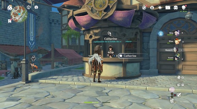 Parlez à Catherine pour commencer la quête