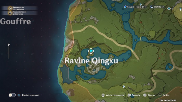 Solution De Trésor anonyme - Ravine Qingxu