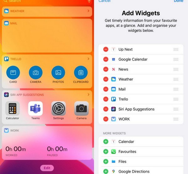 ajouter des widgets sur votre iPhone iOS 14