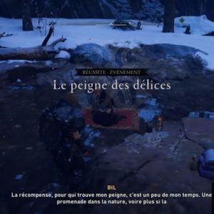 Parlez avec Bil pour achever la mission secondaire "Le peigne des délices"