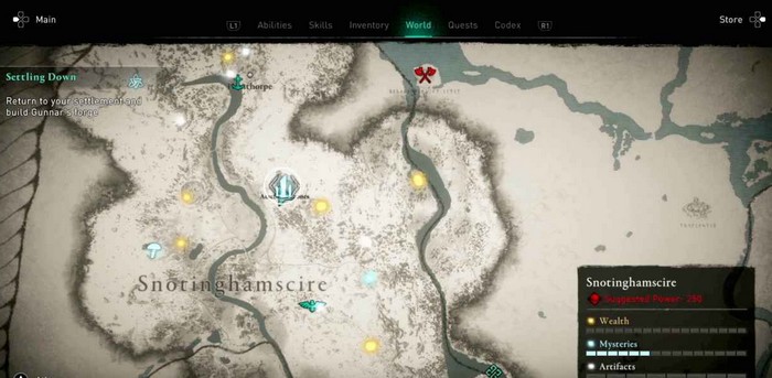 emplacement Pierres d'Aescforda - Snotingahamscir