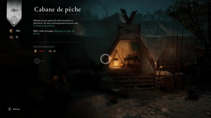 débloquerez la cabane de pêche