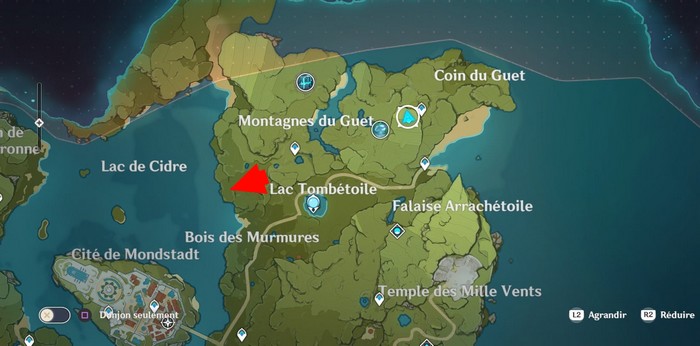 emplacements Tombaies montagnes du guet 