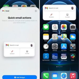 L'application Gmail pour iOS ajoute la prise en charge des widgets sur iOS 14