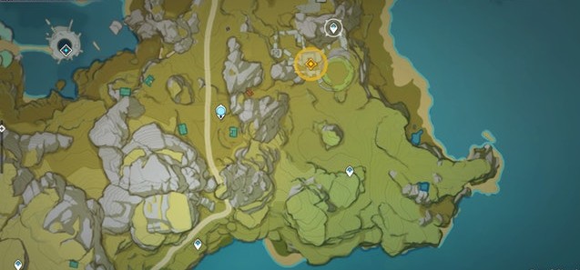 grand cercle jaune pour suivre les primes dans genshin impact