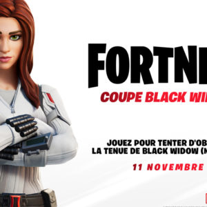 obtenir le skin Black Widow sur Fortnite en participant à la coupe