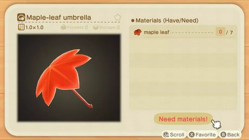 Parapluie feuille d'érable