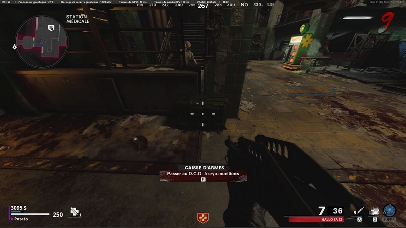 station médicale-passer au D.C.D à cry-munitions