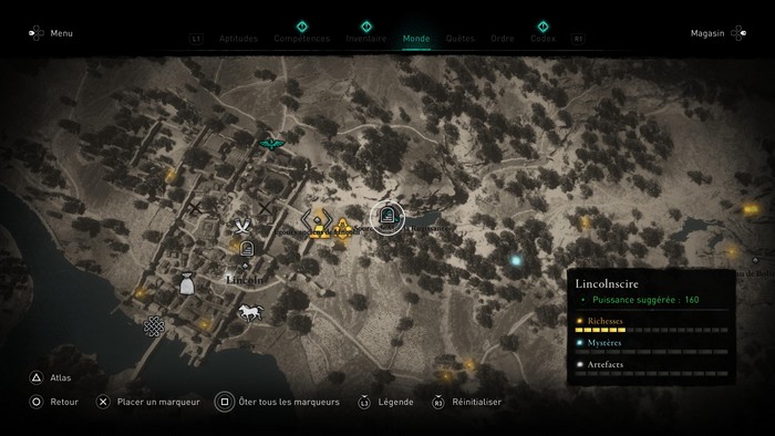 emplacement ARC LONG