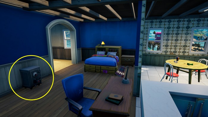 emplacement du coffre fort