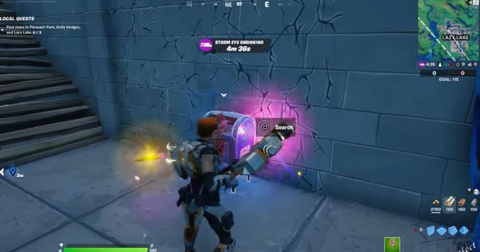 Emplacement de l'indice de Lazy Lake-1