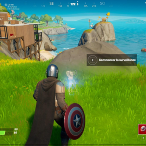 Emplacement de l'une des caméras près de la maison sur la plage