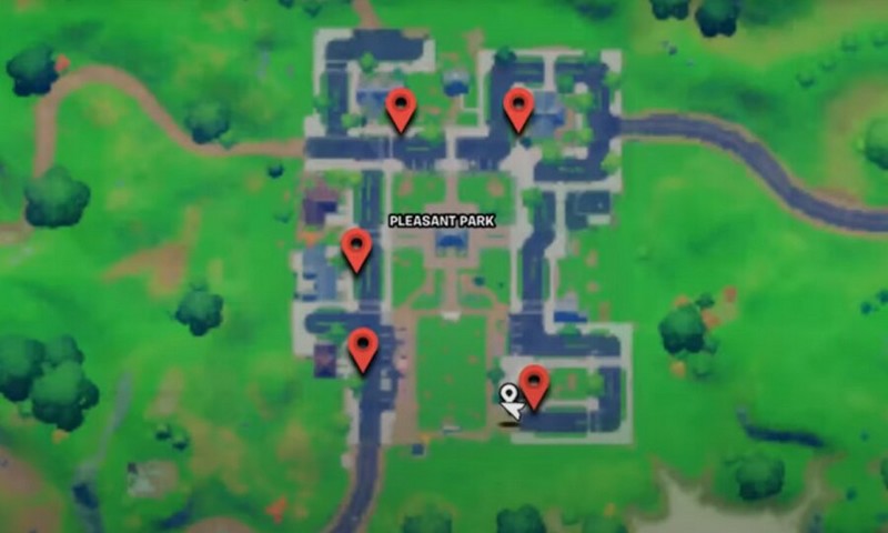 Emplacements des boîtes aux lettres à Pleasant Park
