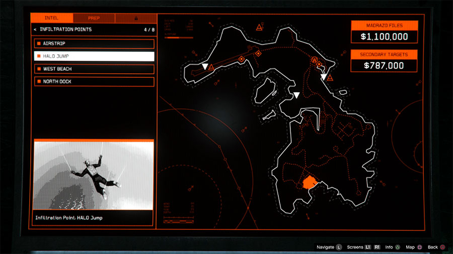 Saut en parachute (nécessite l'option hélicoptère du sous-marin)