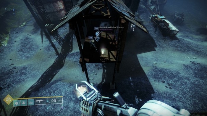 Vous pouvez voir la vieille forêt depuis l'emplacement de cette plume