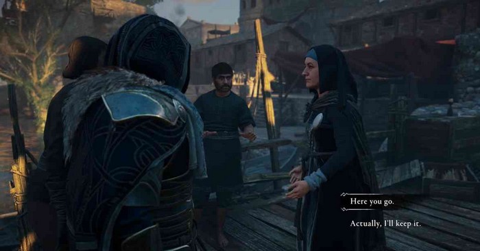 Une fois le collier récupéré, vous n'avez plus qu'à décider si vous gardez le collier ou si vous allez le rendre à la femme