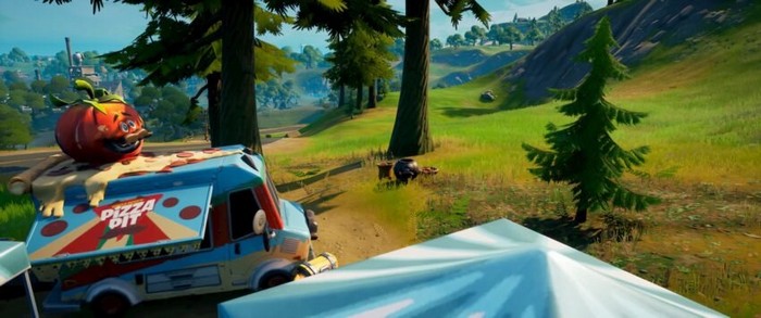 emplacement Food truck de Pizza Pete dans fortnite saison 5 chapitre 2