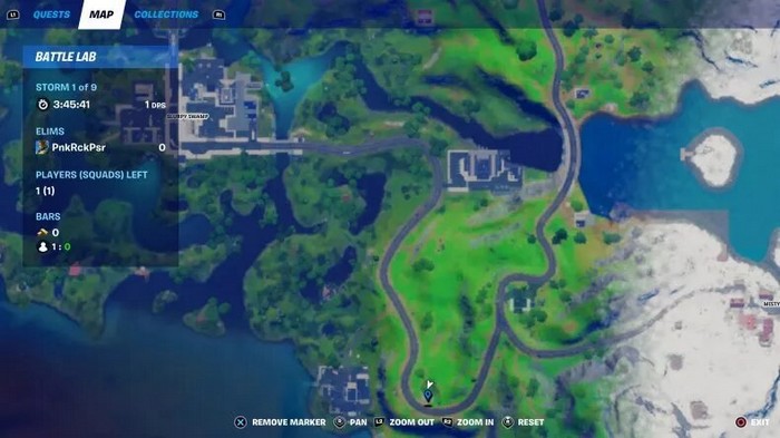 emplacement Food truck de Pizza Pete dans fortnite saison 5