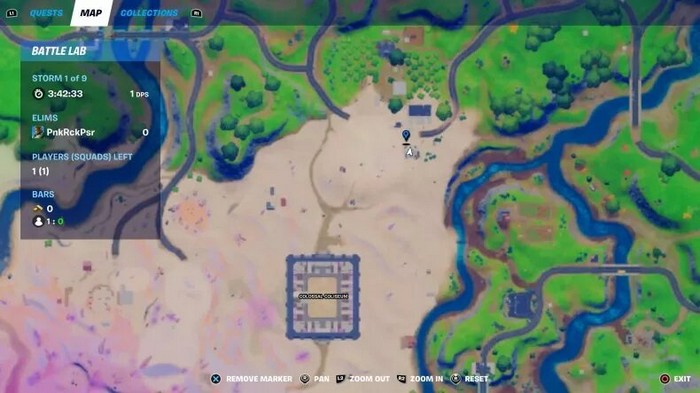 emplacement Pizza Pit dans fortnite saison 5