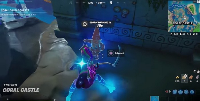 emplacement du premier nain de jardin à coral castle