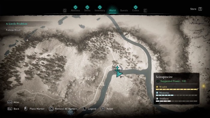 L'emplacement de la rivière Afon Hafren