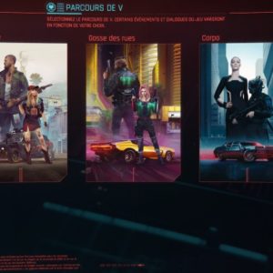 parcours de V dans le guide des origines cyberpunk 2077