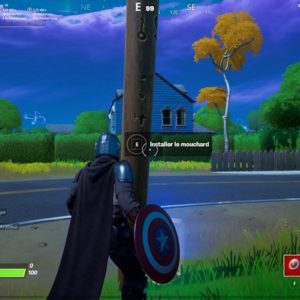 Appuyer sur la touche E pour le mouchard