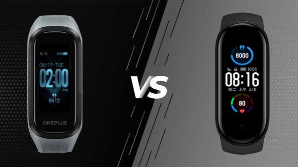 Comparatif OnePlus Band Vs Xiaomi Mi Smart Band 5