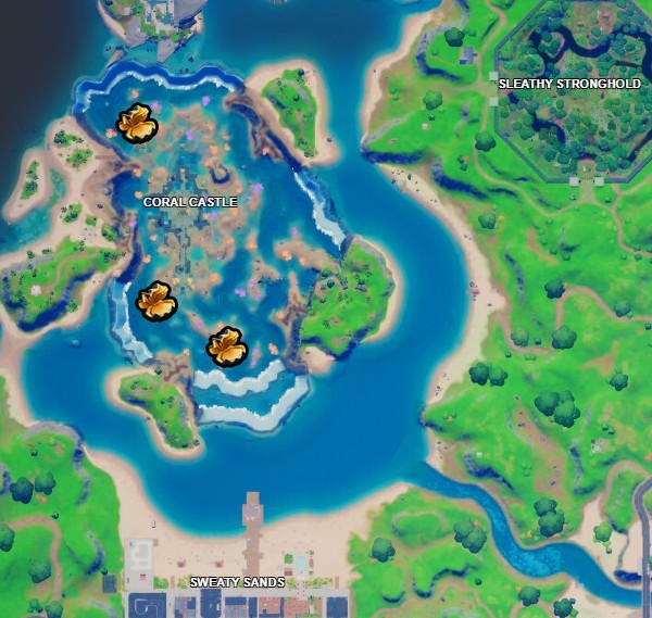 Emplacements des copains du Corail