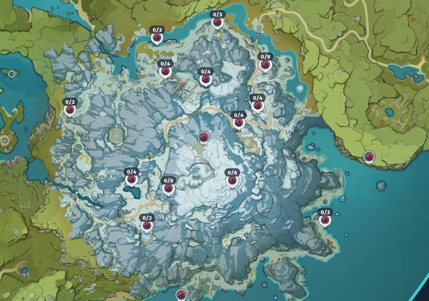 Emplacements des cristaux de sang dans genshin impact