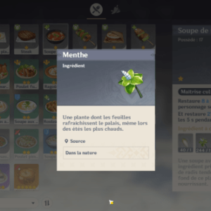 Menthe Matériaux De Cuisine