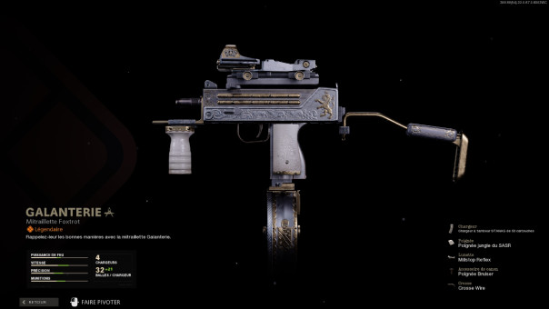 Le plan d'arme Galanterie du Mac-10 sur Warzone et Black Ops Cold War