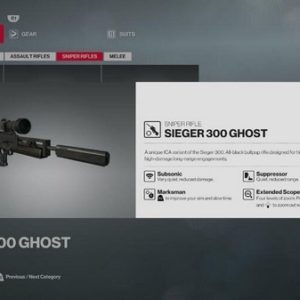 Sieger 300 Ghost ou Hackl Leviathan Sniper Rifle Convert